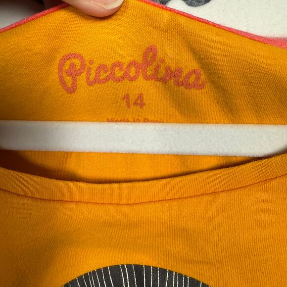 Piccolina Size 14 Ruth Bader‎ Ginsburg Tee T-Shirt Yellow Cotton Short Sleeves - Picture 4 of 7